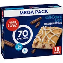 Fiber One 70 Calorie Cinnamon Coffee Cake Soft Baked Bars