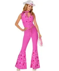 Spirit Halloween Barbie the Movie Adult Western Barbie Costume | Officially Licensed | Cowgirl Outfit