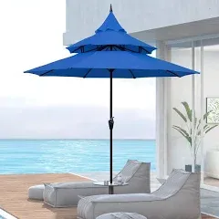 Maypex 9-foot Pagoda Market Umbrella