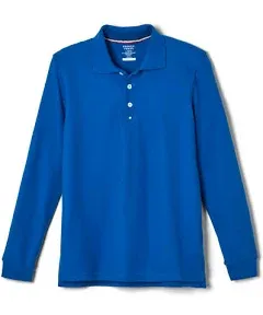 French Toast Boys Long Sleeve Pique Polo Shirt