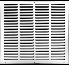 Fits 20x16 Duct Opening | Steel Return Air Grille by Handua | Vent Cover Grill for Sidewall and Ceiling | White | HVAC Cold Air Intake Grille | Outer Dimensions: 21.75"W X 17.75"H