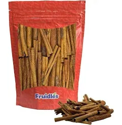 Fruidles Cinnamon Sticks, Premium Grade Harvested Natural Cassia Cinnamon, Strong Aroma, Perfect for Baking, Cooking & Beverages, Kosher Certified (1 Pound)