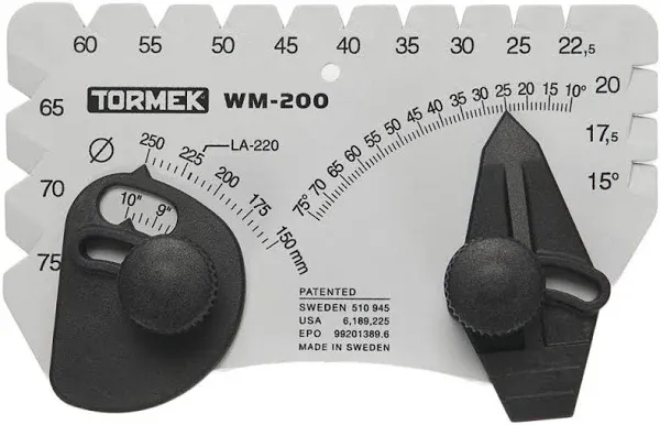 Angle Setter for Sharpening System Tormek WM-200 Angle Master. Sets the Perfect