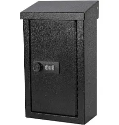 xydled Wall-Mounted Key Drop Box with Combination Lock Metal Mailbox