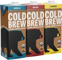 Wandering Bear Extra Strong Organic Cold Brew Coffee Variety Pack