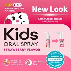 LAB52 Kids Oral Spray Cavities Plaque Toddler Strawberry Flavor Exp 7/26 New