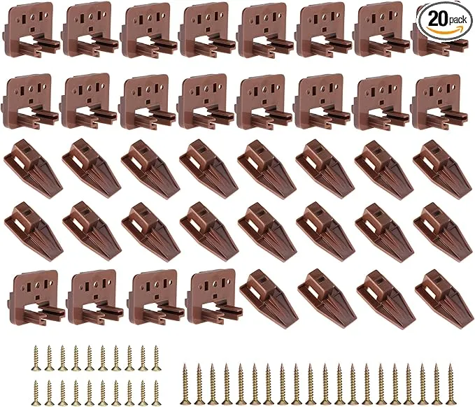 20PCS Drawer Slide Track Guide Glide for Center Mount Drawer for Dressers and for Nightstand for Kenlin for Rite-Trak 1 Drawer Systems