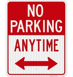 Sigo Signs No Parking Anytime Sign