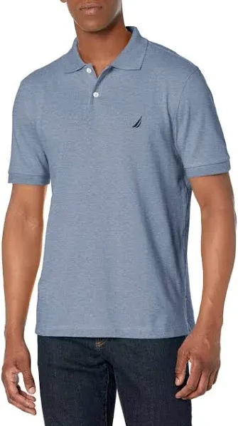 Nautica Men's Classic Fit Short Sleeve Solid Soft Cotton Polo Shirt