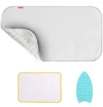 YQMAJIM Upgraded Thick Ironing Mat,Travel Ironing Blanket Ironing Pad,Portable Double-Side Using,Heat Resistant Pad Cover for Washer,Dryer,Table Top