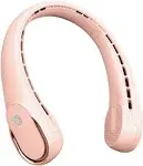  Neck Fan,Bladeless Neck Fan Rechargeable,U<wbr/>pgraded 5200mAh,Upgrad<wbr/>ed Air Pink