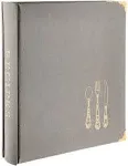 Gray Leatherette Recipe Binder