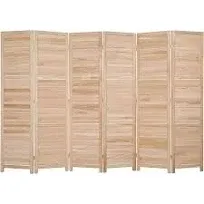 Bonnlo Wood Room Divider Privacy Screen