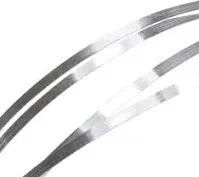 Bezel Wire .999 Fine Silver Flat 3/16&#034; Width (Qty=12 Inches)