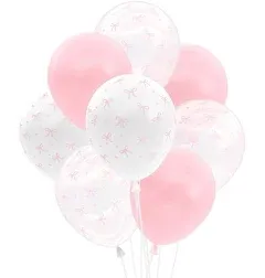 Pink Latex Bow Balloons