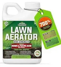 PetraMax Liquid Aeration for Lawn with Humic & Fulvic Acid Biostimulants, Liquid Aerator, Liquid Aerator, Soft Soil Liquid Aerator, Lawn Aeration, Soil Loosener, Soil Aerator, 10,000 sq ft (8 Oz)