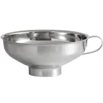 Farm to Table Wide Mouth Canning Funnel, Stainless Steel, 5.75-Inch Metallic