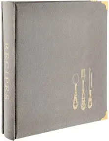 C.R. Gibson Leatherette Recipe Binder