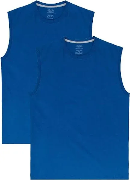 Fruit of The Loom Men's 360 Breathe Sleeveless Muscle Shirt, 2 Pack, Sizes S-4xl