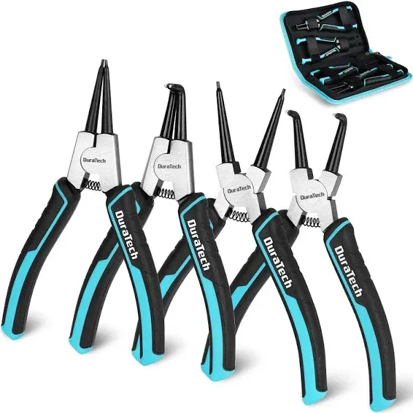 4 PCS Snap Ring Pliers Set, 7 Inch Heavy Duty Internal &amp; External Circlip Pliers