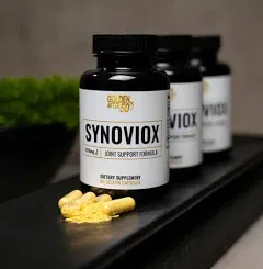 Golden After 50 Synoviox - 1270mg Joint Support Supplement - 3 Bottles - Supports Joint Health and Joint Comfort - Boswellia Capsules with Cucurmin, Hyaluronic Acid, and Bioperine