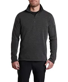 Kuhl Revel 1/4 Zip Kashmira Fleece Pullover Men's L Black Grey