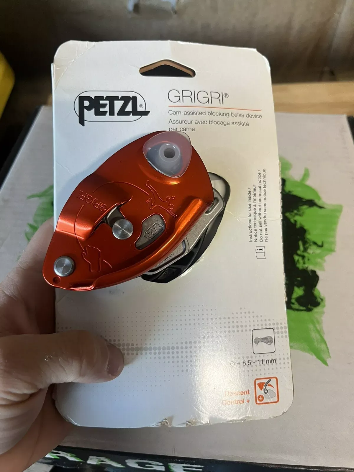 PETZL GRIGRI, Cam-assisted blocking belay device New In Package 