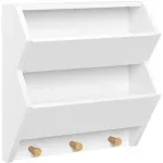 RiverRidge Home Kids Catch-All Wall Shelf with Hooks