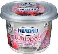 Philadelphia Cream Cheese Spread Whipped Mixed Berry