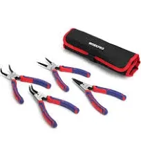 WORKPRO 4-piece Snap Ring Pliers Set and 4-Piece Pliers Set