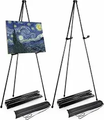 2 Pack 63 Inch Folding Easels for Display  pictures wedding signs paintings