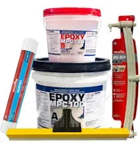 Clear Epoxy Resin Coating for Floors & Counter Tops, 100% Solids, Self Leveling ...