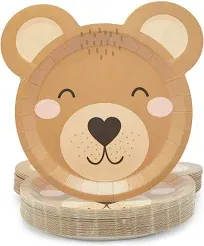 48-Pack Teddy Bear Paper Plates