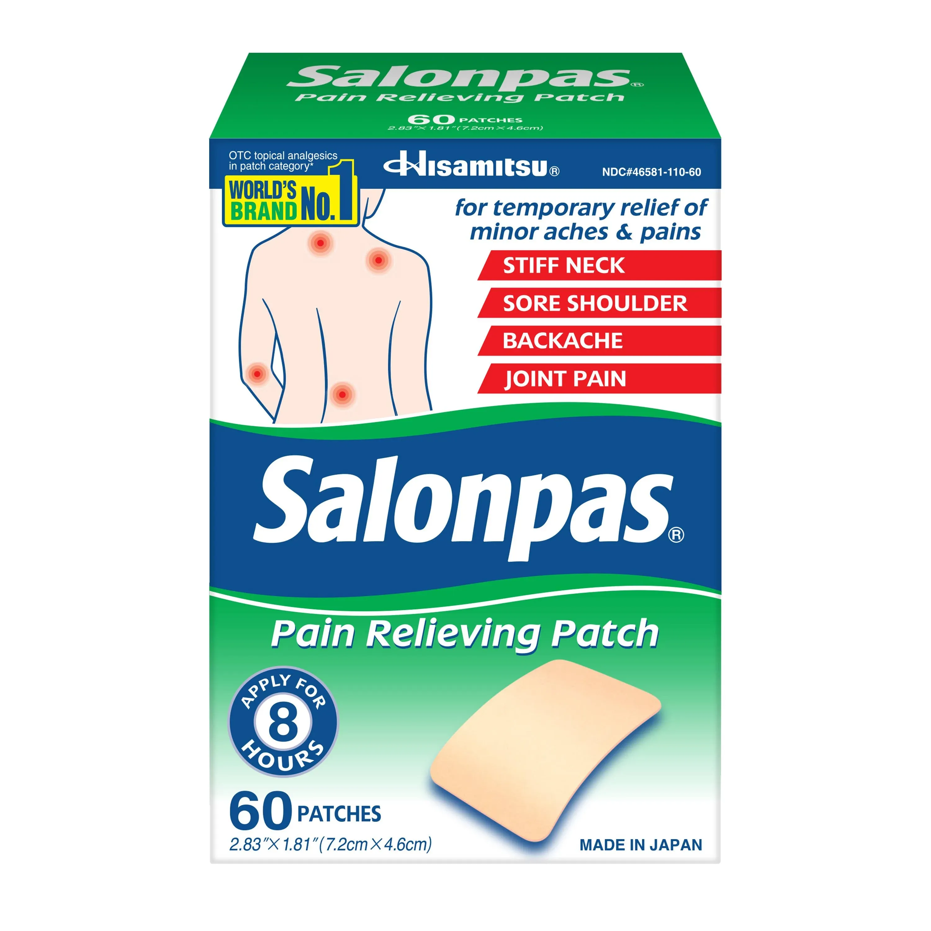 Salonpas Pain Relieving Patch - 60 Patches