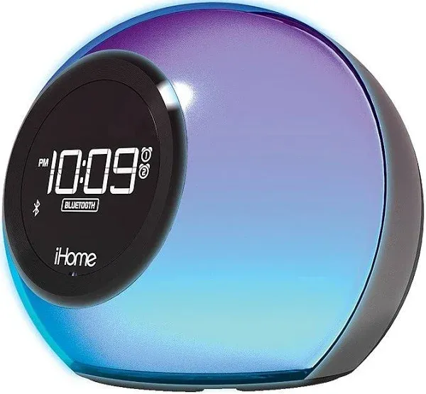 iHome Bluetooth Color-Changing Dual Alarm Clock