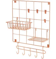 Honey-Can-Do 8-Piece Copper Wire Wall Grid