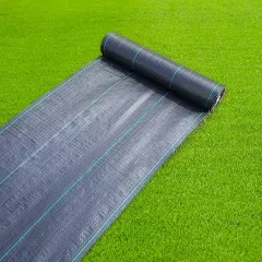 3ftx180ft Weed Barrier Landscape Fabric Heavy Duty, 3.2oz Weed Barrier Garden Fabric, Easy Setup Woven Landscaping Fabric