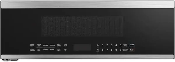 Midea MMO12S3ASTZ Over the Range Ovens, 1.2 Cu.ft Slim, Stainless Steel Microwaves, 1000W Heating Power with 400CMF Vent Fan