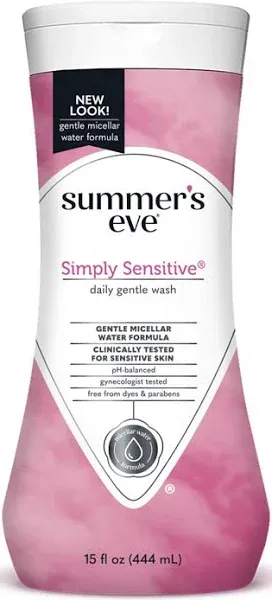 Summer's Eve Cleansing Wash, Simply Sensitive, 9 Fl Oz (Pack of 3)