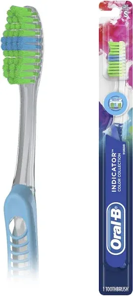 Oral-B Indicator Color Collection Toothbrushes, Medium, 2 Count