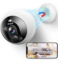 LITYMOL Security Cameras Wireless Outdoor/Indoor 2K Magnetic Mount WiFi Cameras for Home Security with AI Motion Detection