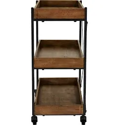 Adore Decor Riley Bar Cart Black