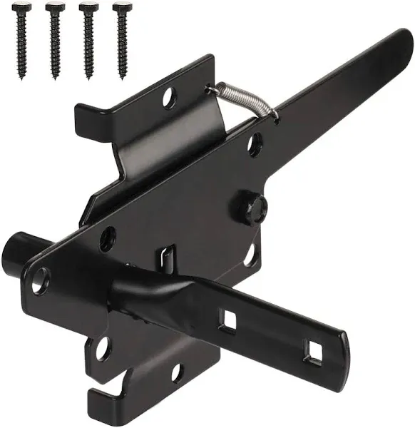 Self Locking Gate Latch for Wooden Fence Automatic Gravity Lever PVC Gate Lock