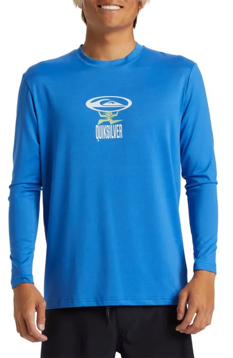 Quiksilver Everyday Surf Long Sleeve Performance Rashguard Crown Blue