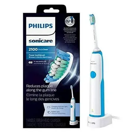 NEW Philips Sonicare DailyClean 2100 Electric Toothbrush (HX321117), Mid Blue