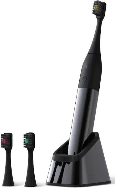 Allegro Luxury Premium Polished Metal Sonic Toothbrush M1- Gunmetal Black