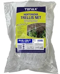 Tenax Hortonova Plant Trellis Net, 48" x 8', White SM