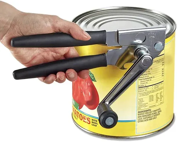 NEW Large Handheld Can Opener, Crank Handle Can Opener Convenient for Large Cans