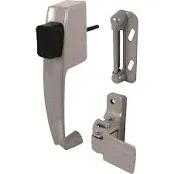 Prime-Line K 5070 Aluminum Push Button Latch with Tie Down (Single Pack)