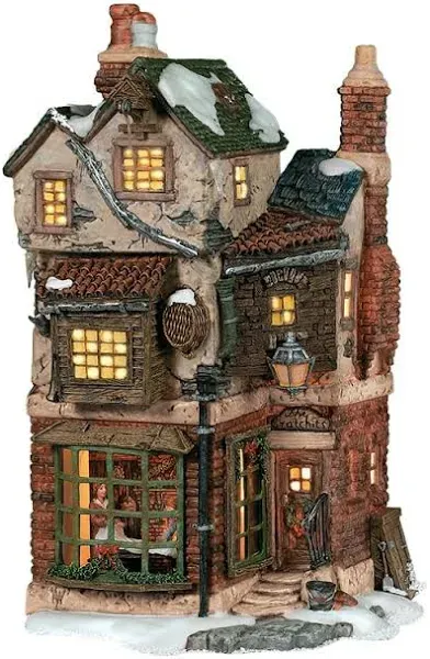 Department 56 Dickens' Village Cratchits Corner Lit Building Multicolor, 9.5 Inch